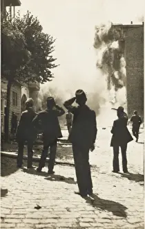 Aflame Prints: Constantinople - Pera District - a fire