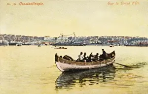 Constantinople - Rowing on the Golden Horn