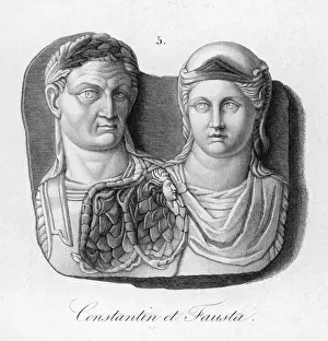 Constantinus Prints: Constantinus I & Wife
