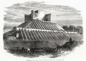 Construction of the Albert memorial. Date: 1865