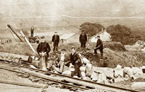 Construction of Clough Bottom Reservoir, Rossendale