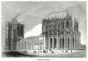 Construction of Cologne Cathedral, Germany