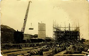 Wagon Prints: Construction at Coltness Brickworks, Newmains, Wishaw, Scotl