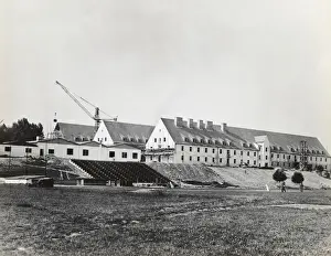 Construction-Crane with Newly Completed Barracks for Air?