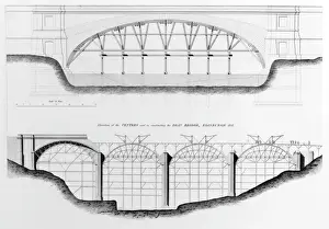 1838 Prints: Construction of the Dean and Gloucester bridges