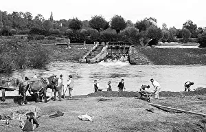 Construction of the Diglis Canal Basin, Worcester