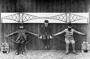 Forth Prints: Construction of Forth Railway Bridge - cantilever principle