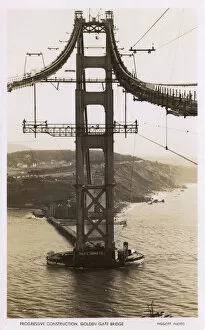 Images Dated 24th March 2017: Construction of the Golden Gate Bridge, San Francisco, USA