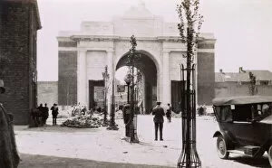 Belgian Collection: Construction of Menin Gate, Ypres, Belgium