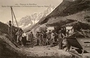 Mont Prints: Construction of the Mont Blanc Tramway, France
