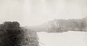Cropland Prints: Construction of the Panama canal, Chagres River