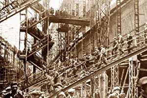 Construction of RMS Queen Elizabeth launched in 1938