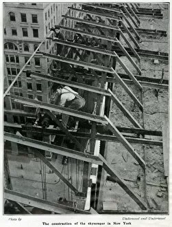 Images Dated 12th January 2018: Construction of skyscraper, New York 1905
