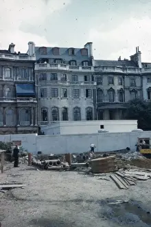 Construction work for the lecture theatre at No. 4 Hamilt?