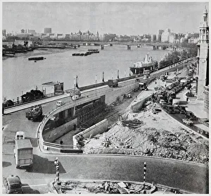Construction work - New underpass - Blackfriars, London