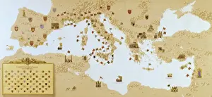 Consulate Prints: Consular map of the city of Barcelona in