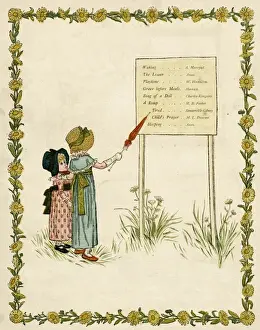 Contents Prints: Contents page design, A Day in a Childs Life