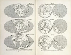 Geology Collection: Continental drift maps