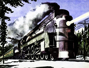 Images Dated 2nd March 2016: The Continental Limited of Canadian National Railways