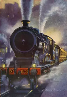 Continental Prints: Continental Night Express Train - GER