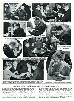 Images Dated 27th March 2019: Contract Bridge Contest, 1932