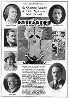 Maurier Collection: Contributors to the Bystander Christmas Number 1929