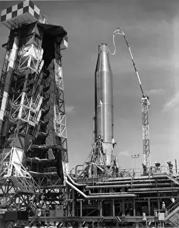 A Convair Atlas 3D ICBM at the Air Force Missile Test Centre