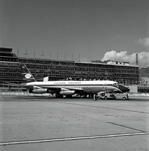 Convair Prints: Convair CV880M VR-HFT Cathay Pacific Kai Tak Hong Kong 1965