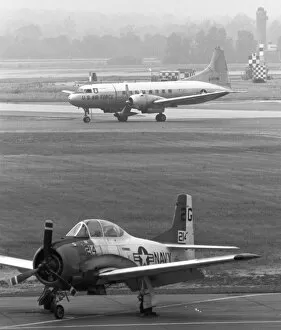Solar Collection: Convair JC-131B and North American T-28