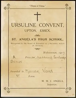 Upton Prints: Convent School Prize