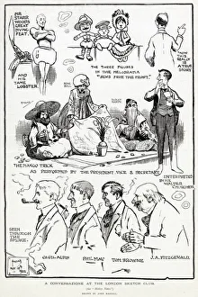 Images Dated 27th November 2020: A Conversazione at the London Sketch Club, John Hassall