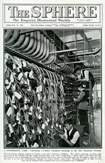 Engineers Collection: Converting a London telephone exchange