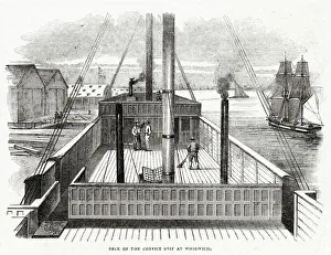Images Dated 10th March 2020: Convict Ship at Woolwich 1846