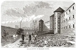 Convicts Prints: Convicts burial ground, Millbank Prison
