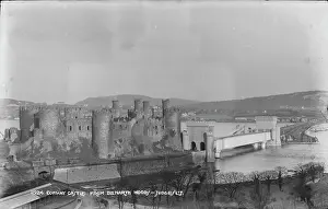 Conway Prints: Conway Castle from Benarth Woods