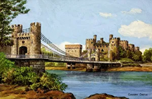 Crenellated Prints: Conwy Castle, Conwy, North Wales