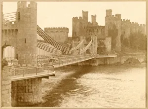 Conwy (Conway) Castle and bridge, North Wales