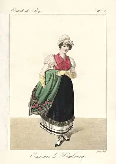 Divers Prints: Cook from Hamburg, Germany, 19th century