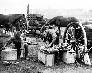 Tammy Prints: Cook preparing food for British troops, Western Front, WW1