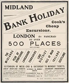 Excursions Prints: Cooks B. Holiday Trips