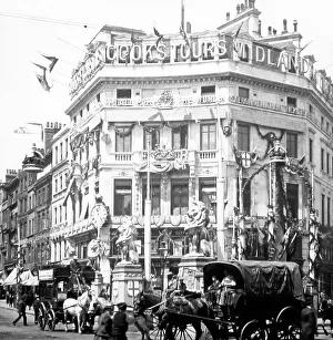 Ludgate Prints: Cook's Tours, Ludgate Circus, London