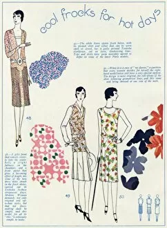 Images Dated 20th October 2017: Cool frocks for hot days 1929