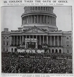 30th Prints: Coolidge Oath of Office