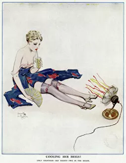 Morgan Gallery: Cooling Her Heels! By Dorothy M. Morgan