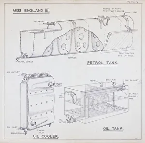 Cooling and lubrication systems for Miss England III