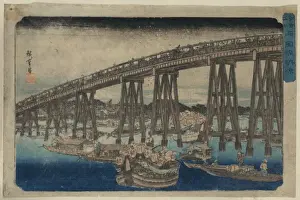 Ryogoku Prints: Cooling off at Ryogoku Bridge Cooling off at Ry?goku Bridge
