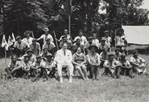 Images Dated 2nd February 2012: Cools-Lartigues visiting scout training course, Dominica