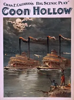Chas Prints: Coon Hollow Chas. E. Callahans big scenic play