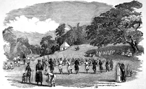 Madras Prints: The Coorg Harvest Festival, Madras, 1852