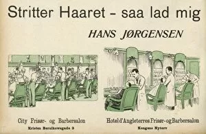 Images Dated 29th June 2017: Copenhagen Barbers 1913